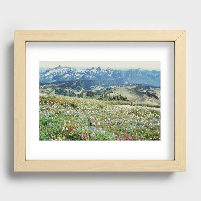 Wildflower Meadow Recessed Framed Print