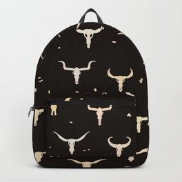 Cow Skulls Western Seamless Pattern Backpack