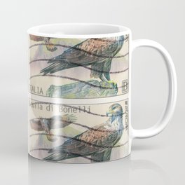 Flying eagle italian post stamps collage Coffee Mug
