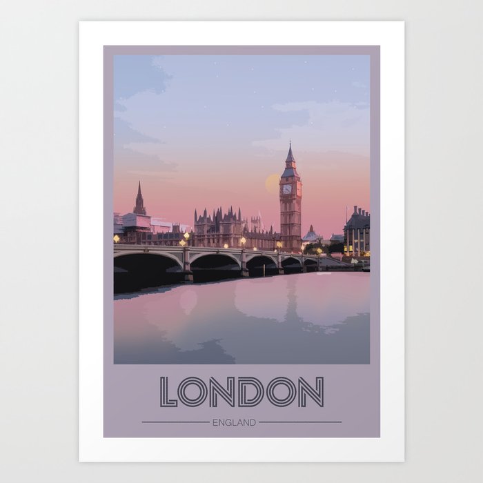 Visit London Art Print