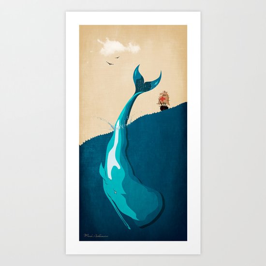 the WHALE Art Print