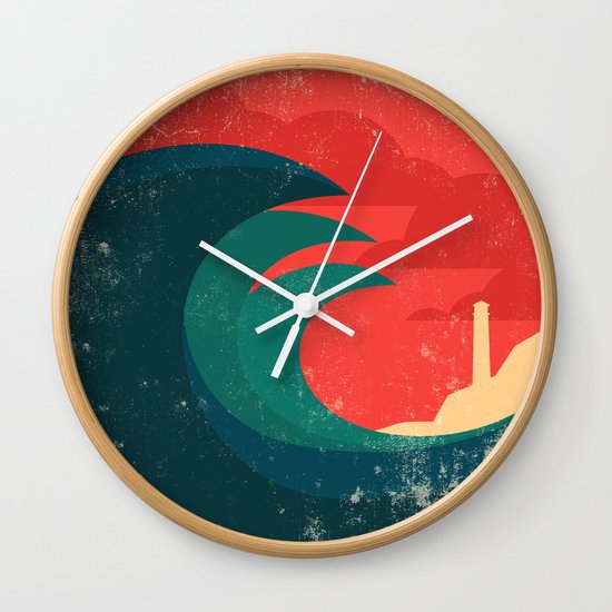 The wild ocean Wall Clock