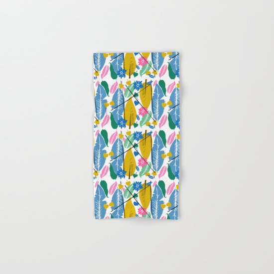Feathers and leafs Hand & Bath Towel
