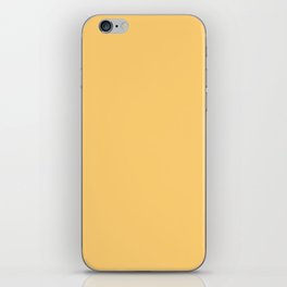 Light Orange-Yellow Solid Color Pairs Pantone Banana Cream 19-0941 TCX - Shades of Orange Hues iPhone Skin