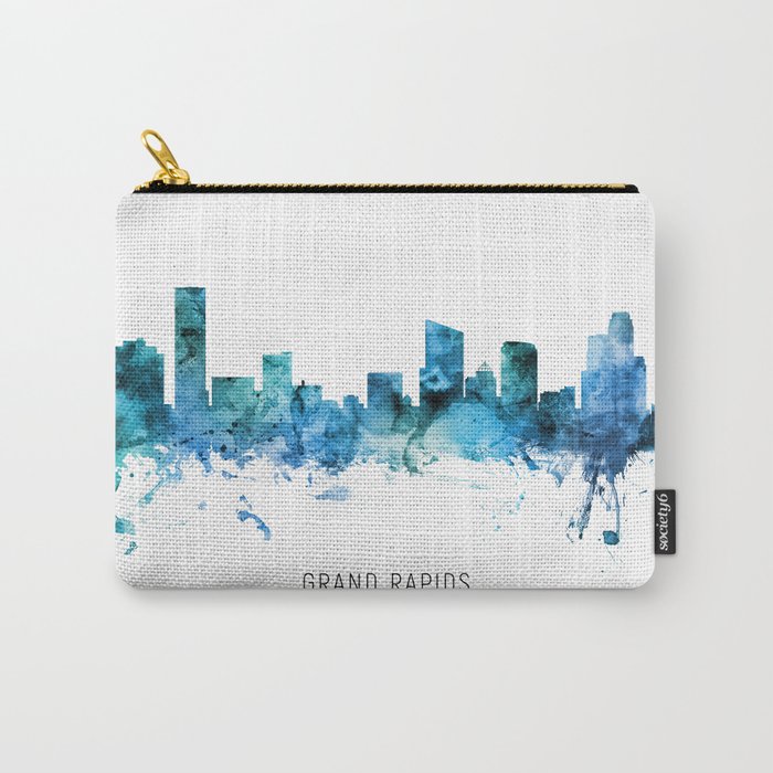 Grand Rapids Michigan Skyline Carry-All Pouch