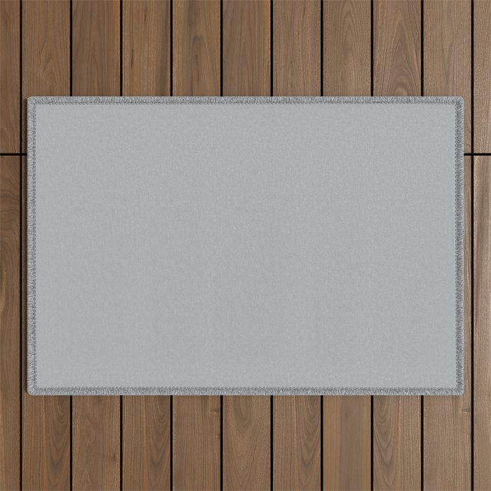 Best Seller Pale Gray Solid Color Parable to Jolie Paints French Grey - Shade - Hue - Colour Outdoor Rug