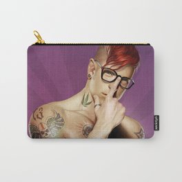 Red Hair tattuated guy Carry-All Pouch