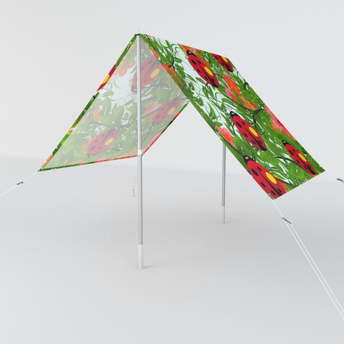 FLOWER INSECT DESIGN Sun Shade