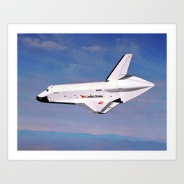 Enterprise Space Shuttle Art Print