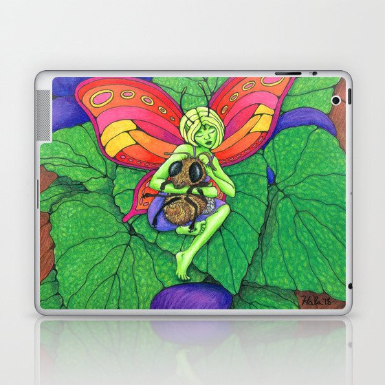 Fairy and Bee Laptop & iPad Skin