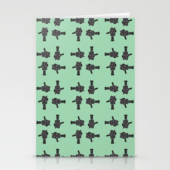 camera 02 pattern Stationery Cards