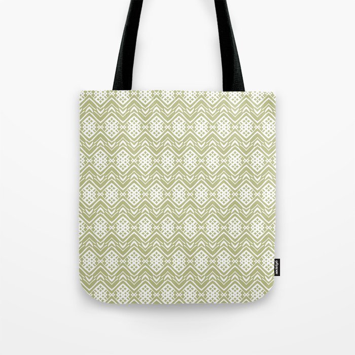 Wave Collage in Green Tote Bag