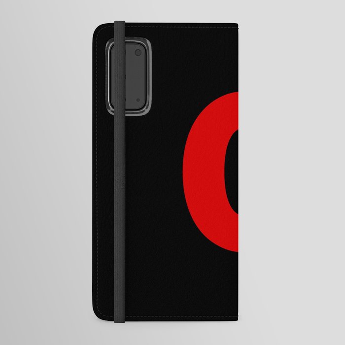 letter C (Red & Black) Android Wallet Case