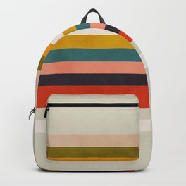 modern abstract stripe geometric Backpack
