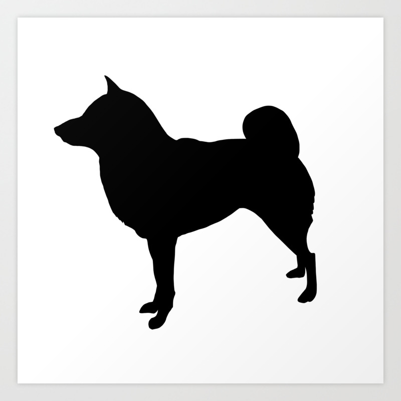 Shiba Inu Silhouette Art Print