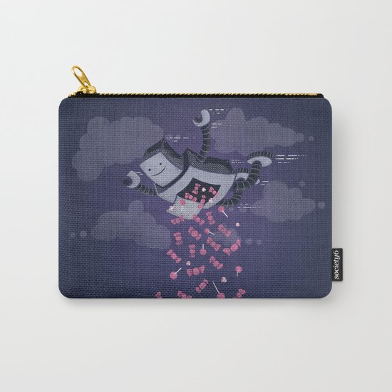 Oh, Happy Day! (on blue) Carry-All Pouch
