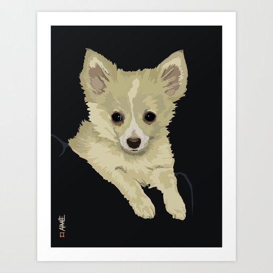 Long Hair Chihuahua Art Print