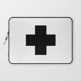 Black Swiss Cross Laptop Sleeve