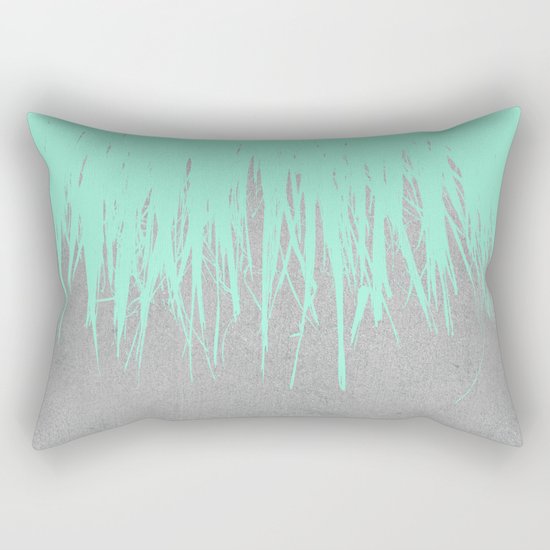 Fringe Concrete Mint Rectangular Pillow