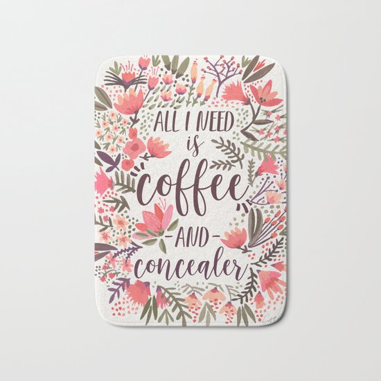 Coffee & Concealer – Vintage Palette Bath Mat