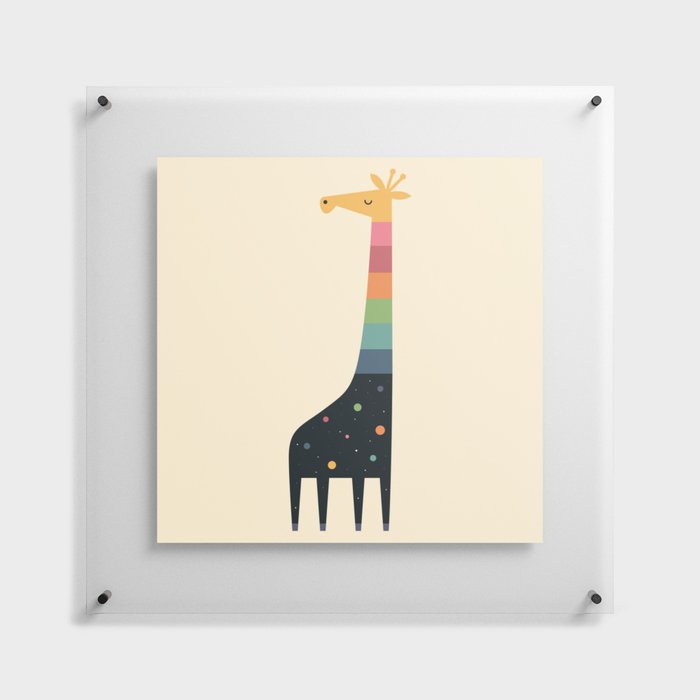 Galaxy Giraffe Floating Acrylic Print