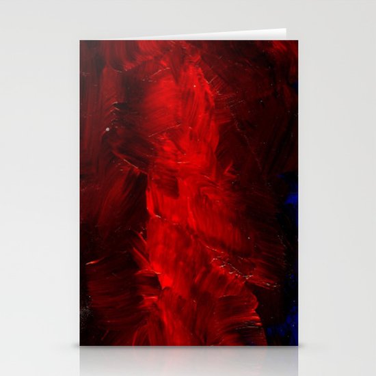 Red And Black Abstract Gothic Glam Chic Stationery Cards