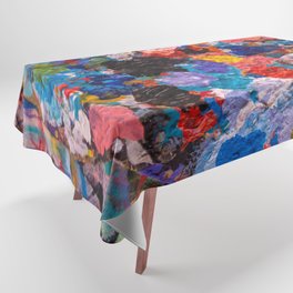 My Painter's Palette Colorful Abstract Art by Emmanuel Signorino Tablecloth
