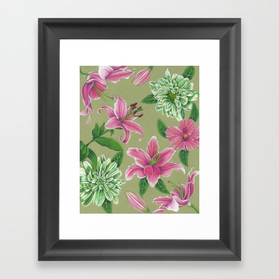 Floral Framed Art Print