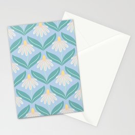 Geometric Flowers Stationery Card