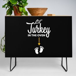 Lil’ Turkey In The Oven Pregnancy Thanksgiving Credenza