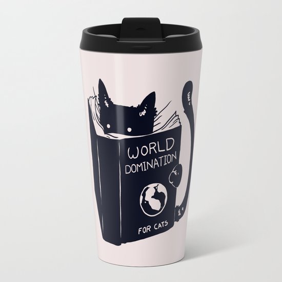 World Domination For Cats Travel Mug