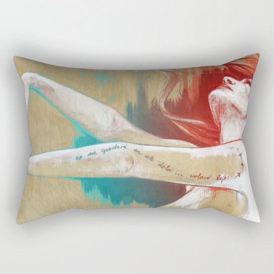 I won´t stay in this pain… (I´ll fly away) Rectangular Pillow