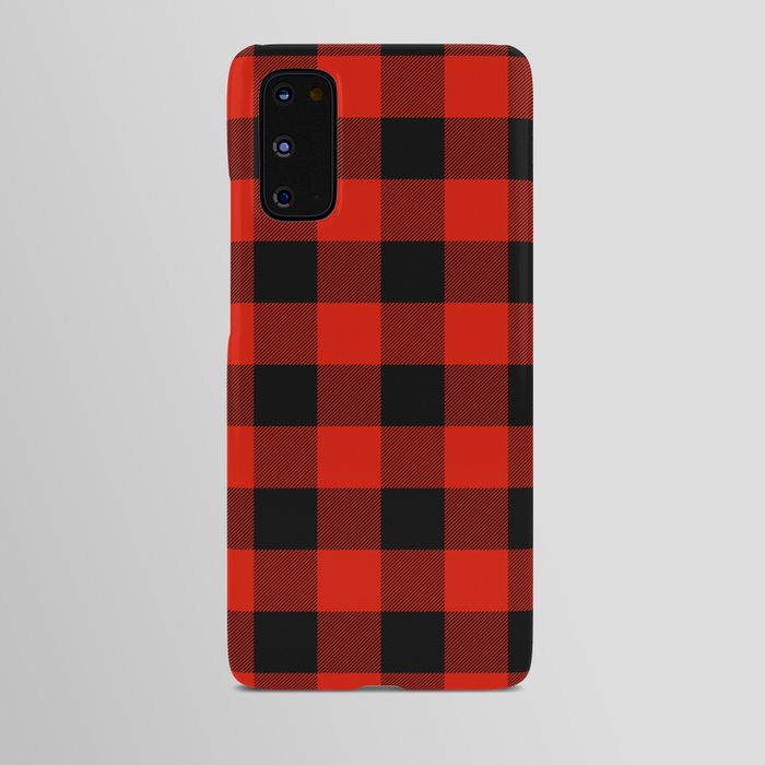 Buffalo Plaid Classic Red & Black Android Case
