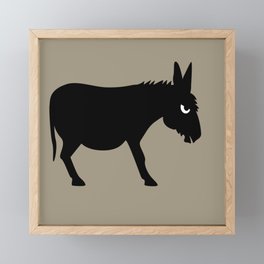 Angry Animals: Bad Ass Donkey Framed Mini Art Print