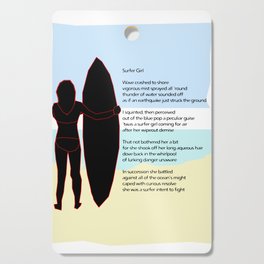 Surfer Girl Cutting Board