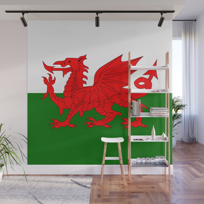2 x CYMRU Welsh Dragon Flag Stickers