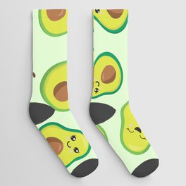 Cute Avocado Pattern Socks