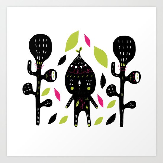 Think Art Print