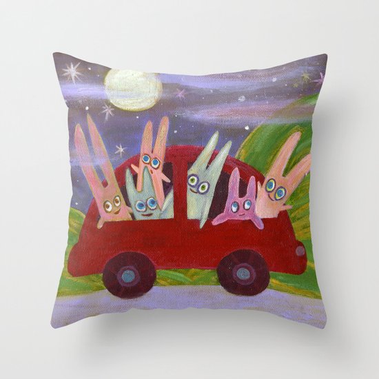 bon voyage! Throw Pillow