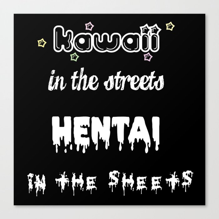 Kawaii in the Streets Canvas Print