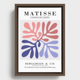 Henri Matisse - Papiers Decoupes - Matisse Paper Cutout Framed Canvas