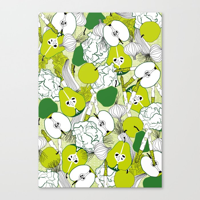 Vegetable pattern Canvas Print