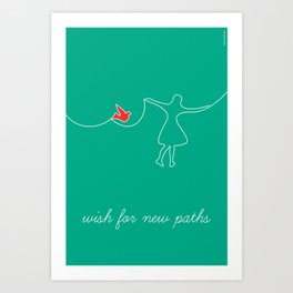 wish for new paths Art Print