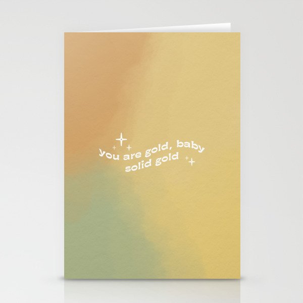 You're Gold Baby, Solid Gold Stationery Cards