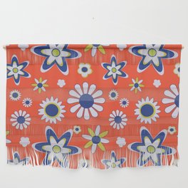 Groovy Flower Pattern Wall Hanging