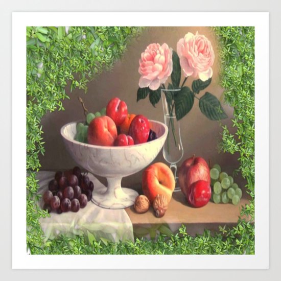 A Bowl Of Spring Fruit Delight Art Print
