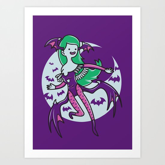 The Vampire Queen Art Print