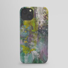 "Winter Grapes" Surreal Abstract Acrylic by Noora Elkoussy iPhone Case
