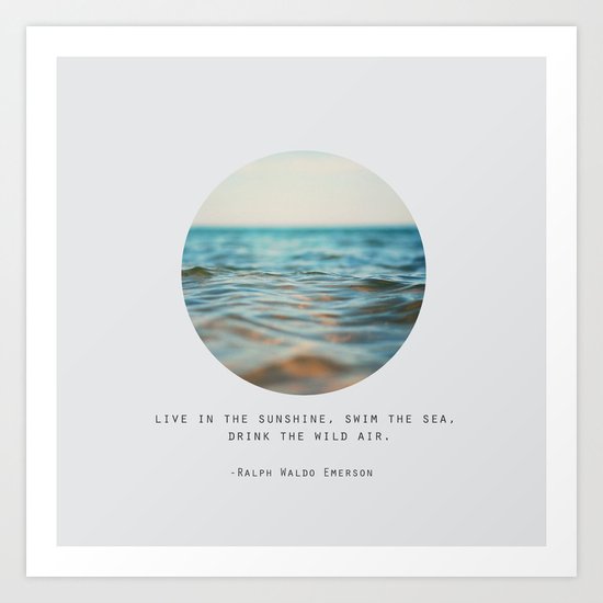 Swim The Sea Art Print