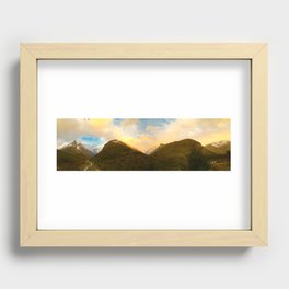 Sunset at Río de Los Cipreses National Reserve in Chile Recessed Framed Print